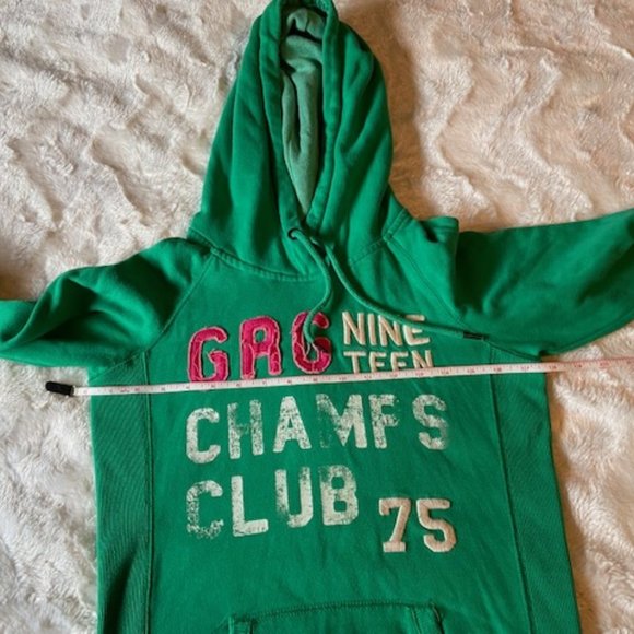 2/$40 Garage Green Hoodie Size Ladies Junior XS - Picture 6 of 8